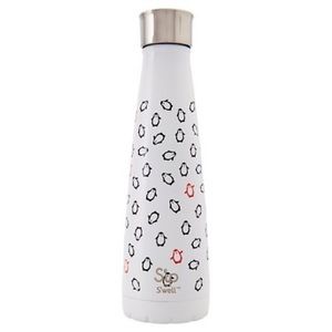 Sip by s’well Penguin print water bottle NWT